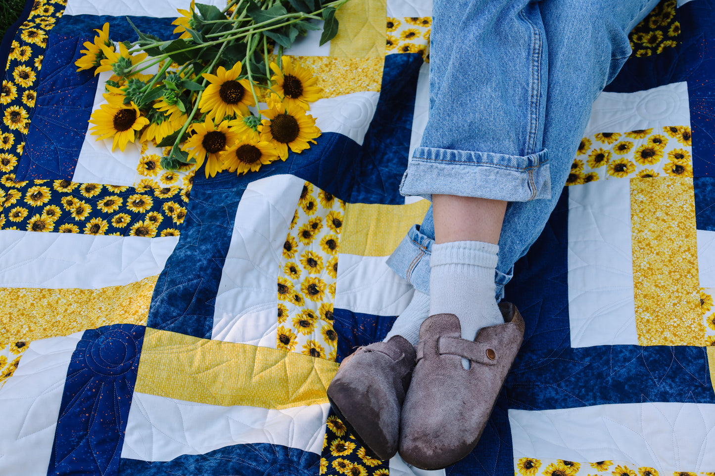 Picket Fences Sunflower (Backing Available!)
