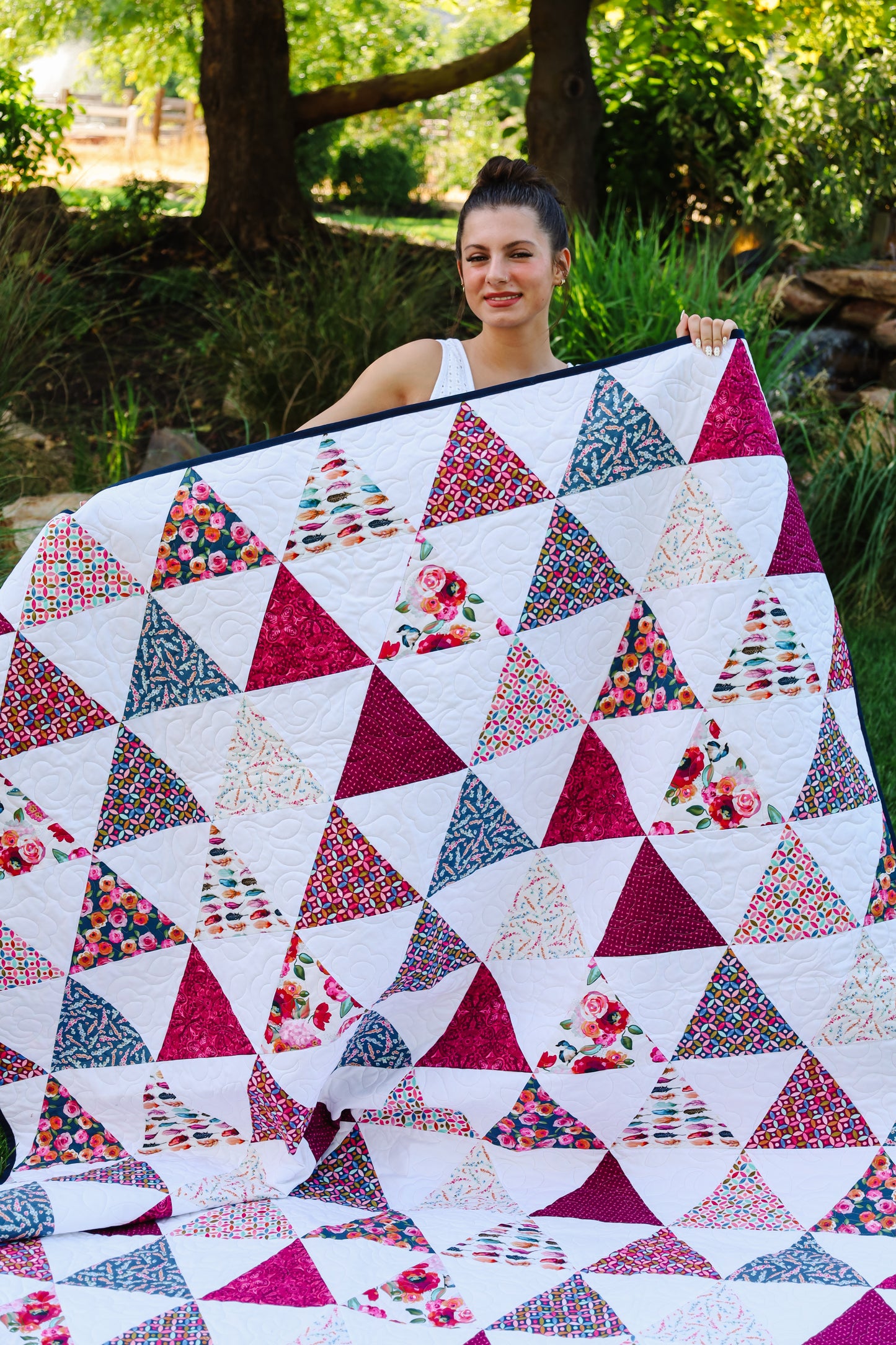 Breezy Summit Poppies Precut Quilt Kit