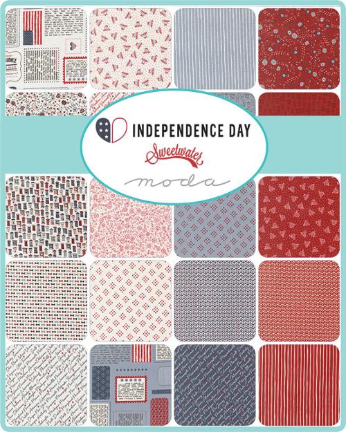 Independence Day Layer CakeĀ® 55720LC Moda Precuts 10" squares quilt fabric by Sweetwater
