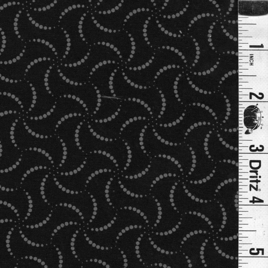 5-Yard Continuous Fabric Cuts Inkblot Swirl – Endless Possibilities!