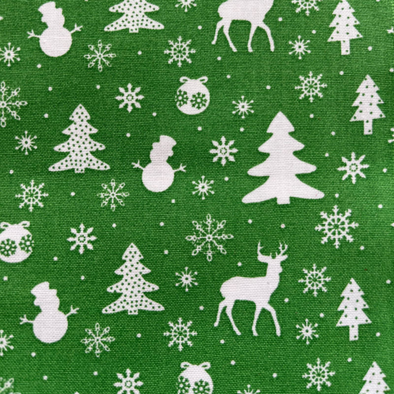 Kelly Green Deer Park Backing for Christmas Brick kit, 4 yards