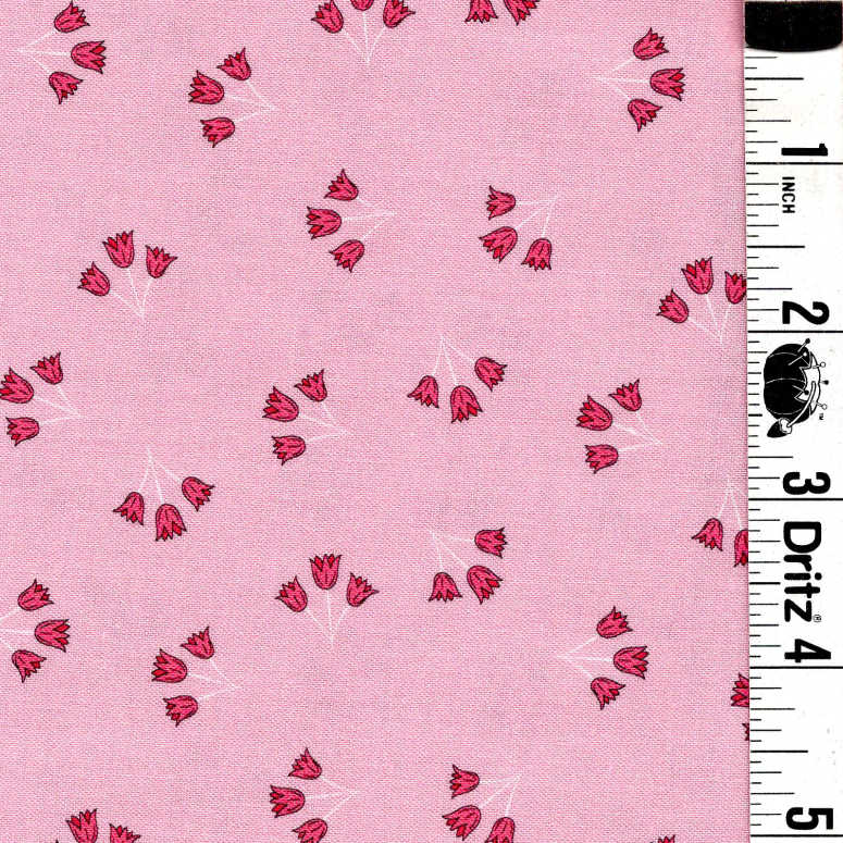 Pink Tulip backing for Mystic Scrappy Stars quilt, 4 1/8 yards
