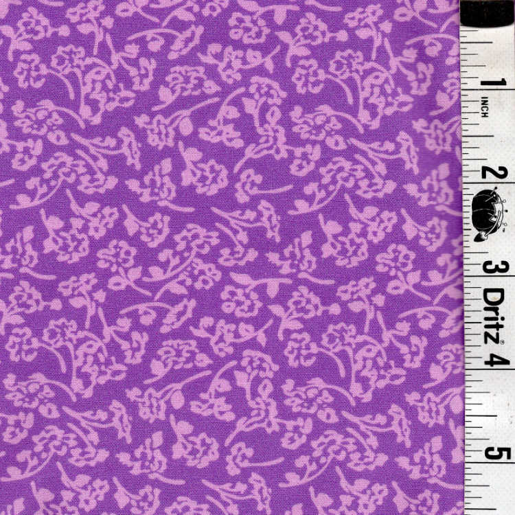 5-Yard Continuous Fabric Cuts Lilac Petal Whirl– Endless Possibilities!