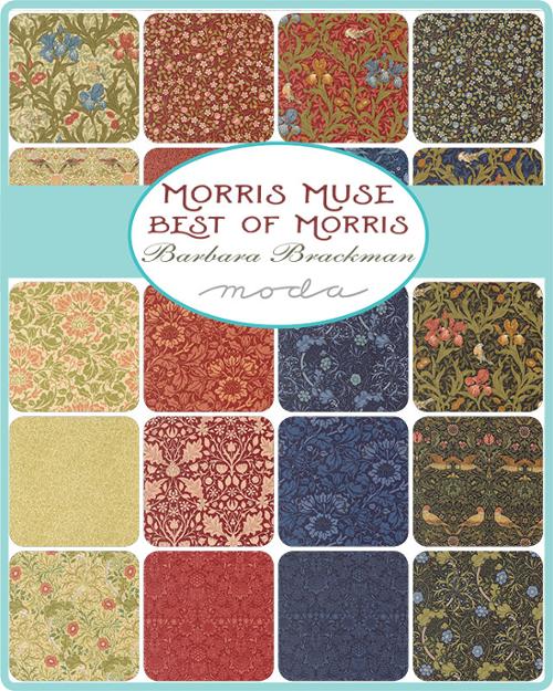Morris Muse Layer CakeĀ® 13380LC Moda Precuts 10" squares quilt fabric by Barbara Brackman