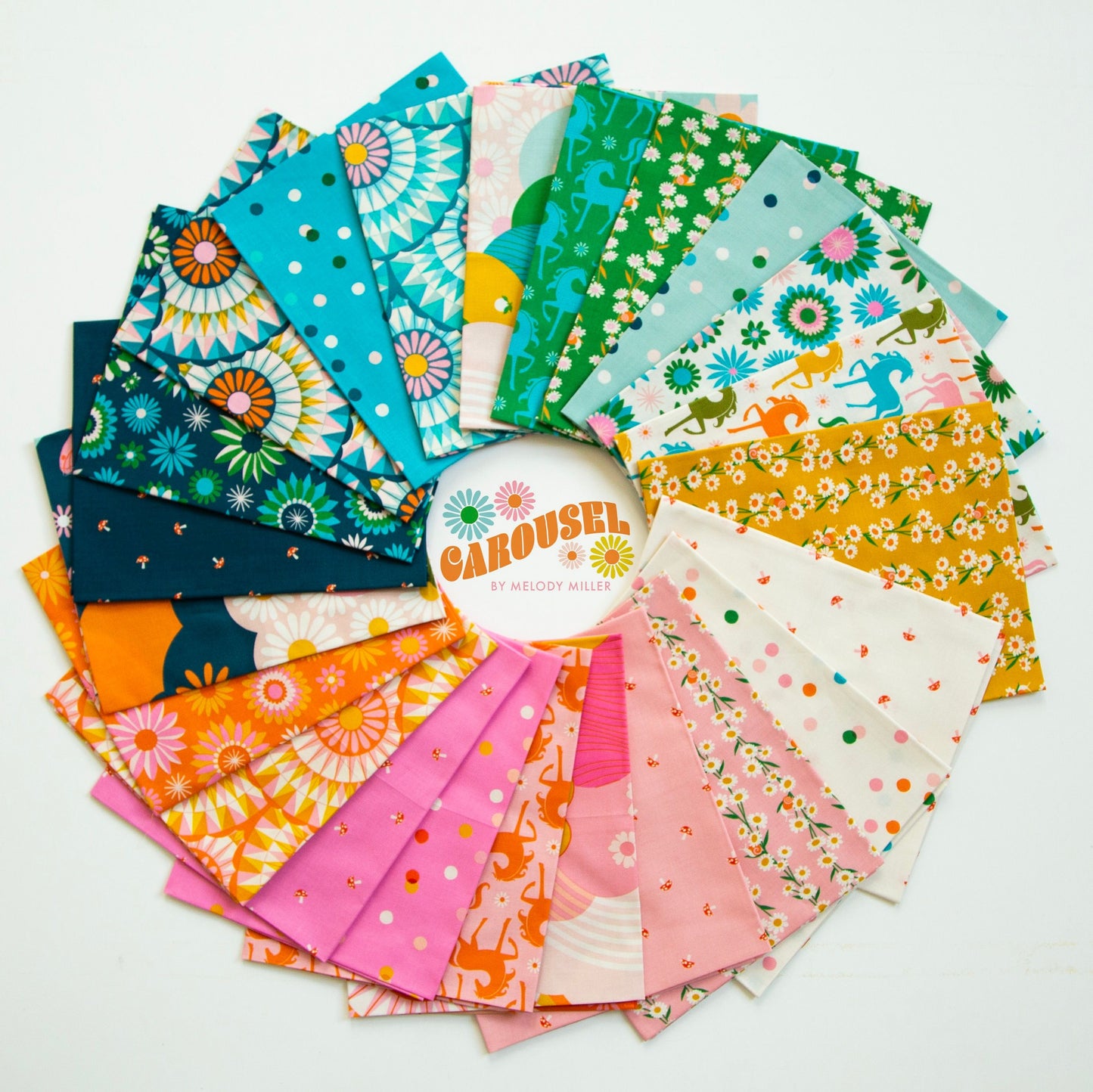 Carousel Layer Cake® RS0094LC Ruby Star Precut Moda Pre cuts quilt fabric 10 inch squares Melody Miller