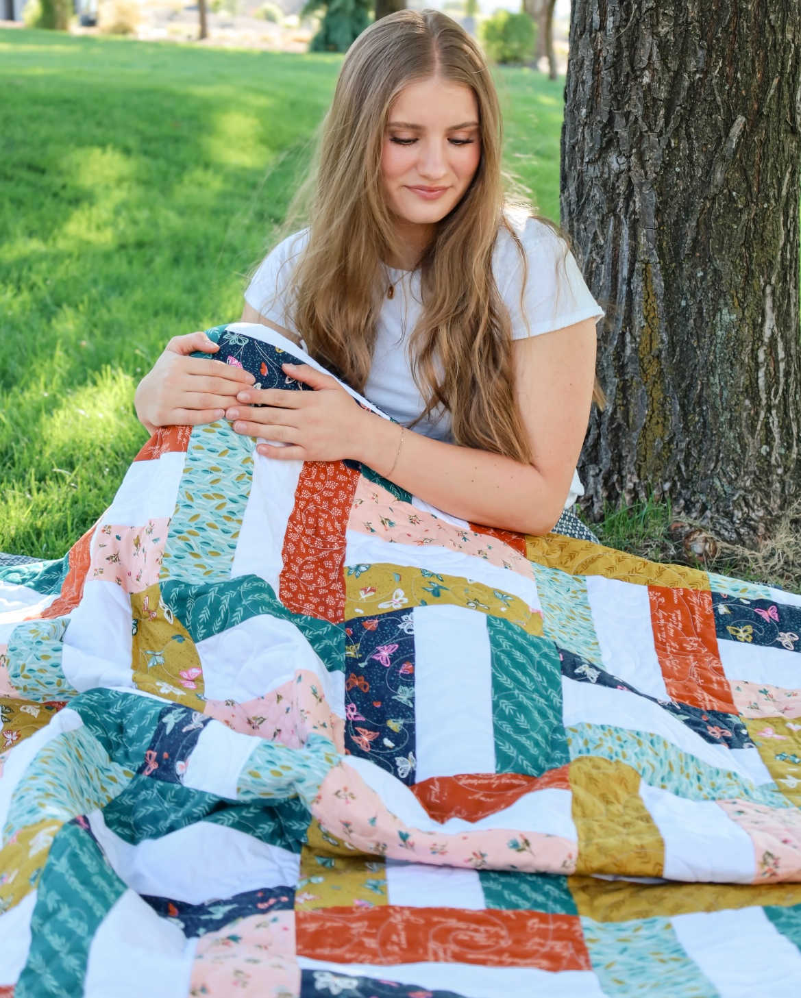 Picket Fences in Jewel Precut Sew-Ready Quilt Kit (backing available)