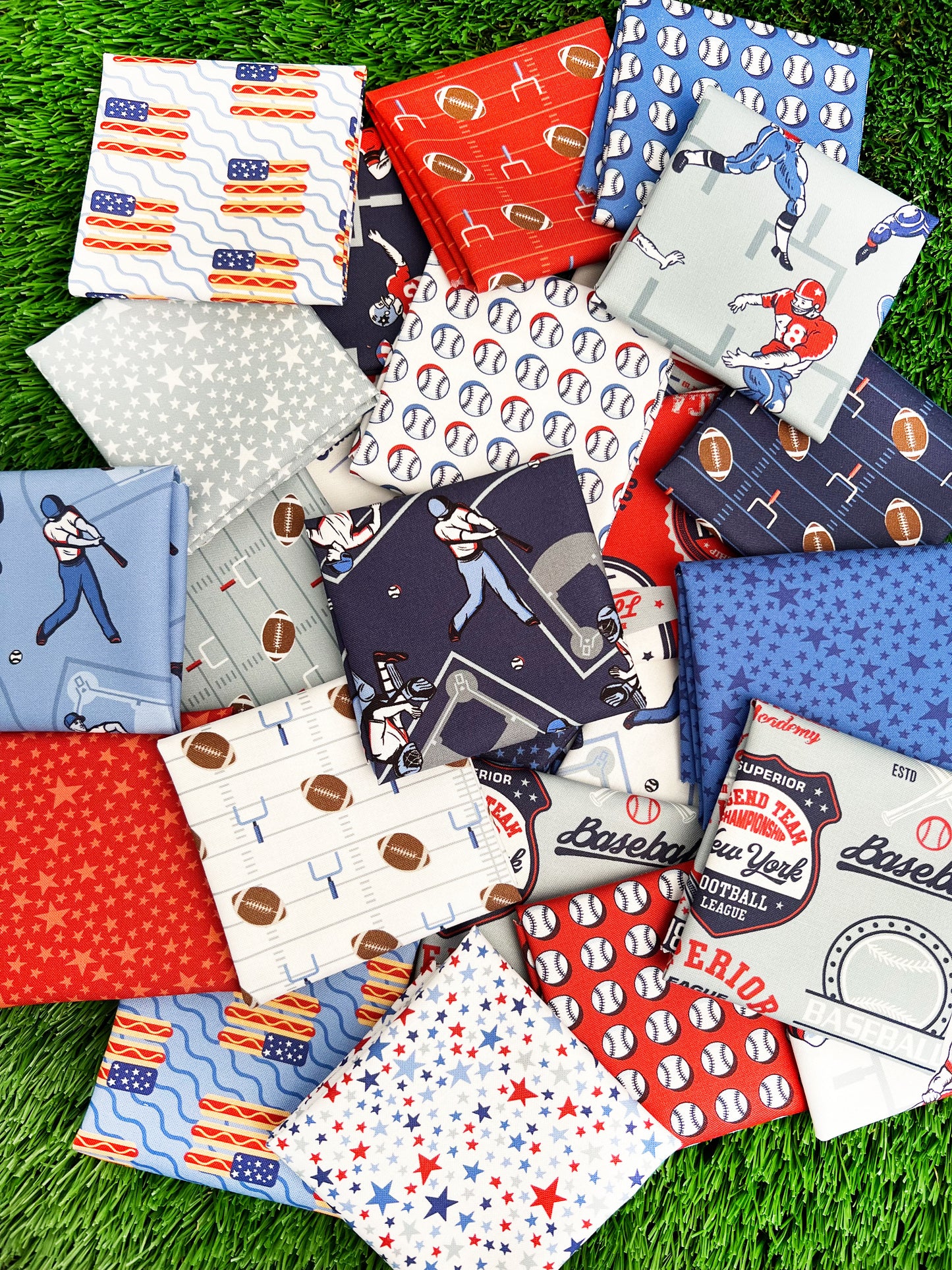 Play Ball Jelly Roll® 33810JR Moda Precuts 100% cotton fabric quilt strips Designers Baseball
