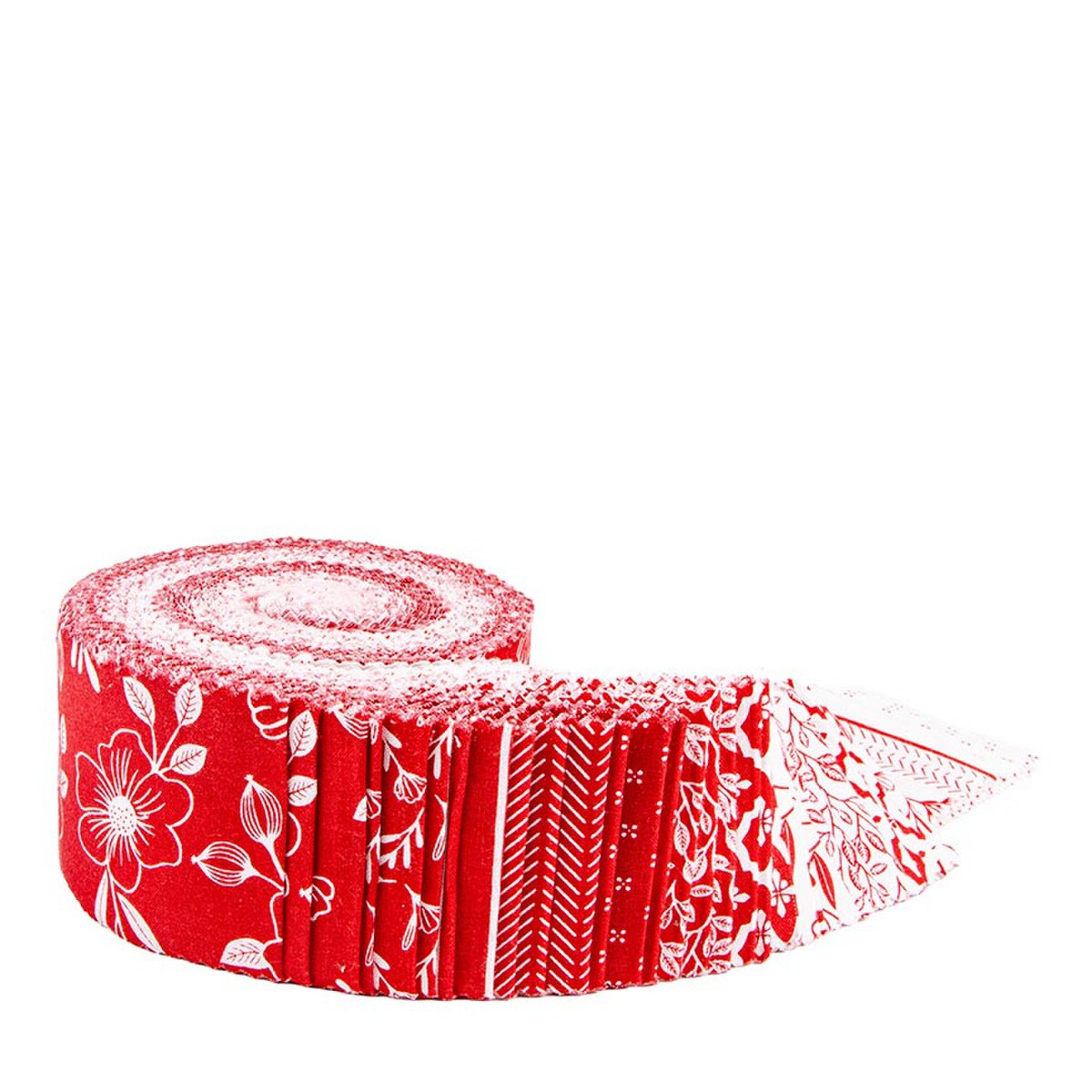 Radiant Ruby Rolie Polie 40 piece 2.5-inch Strips Jelly Roll Riley Blake Designs RP-17260-40 quilt fabric by Dani Magstad