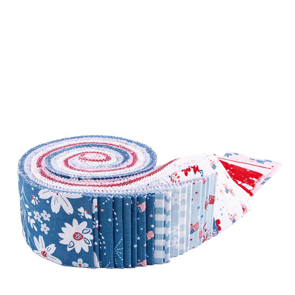 Riley Blake Firework Fields 2 1/2" Rolie Polie Strips Jelly Roll RP-17580-40 by Gracey Larson