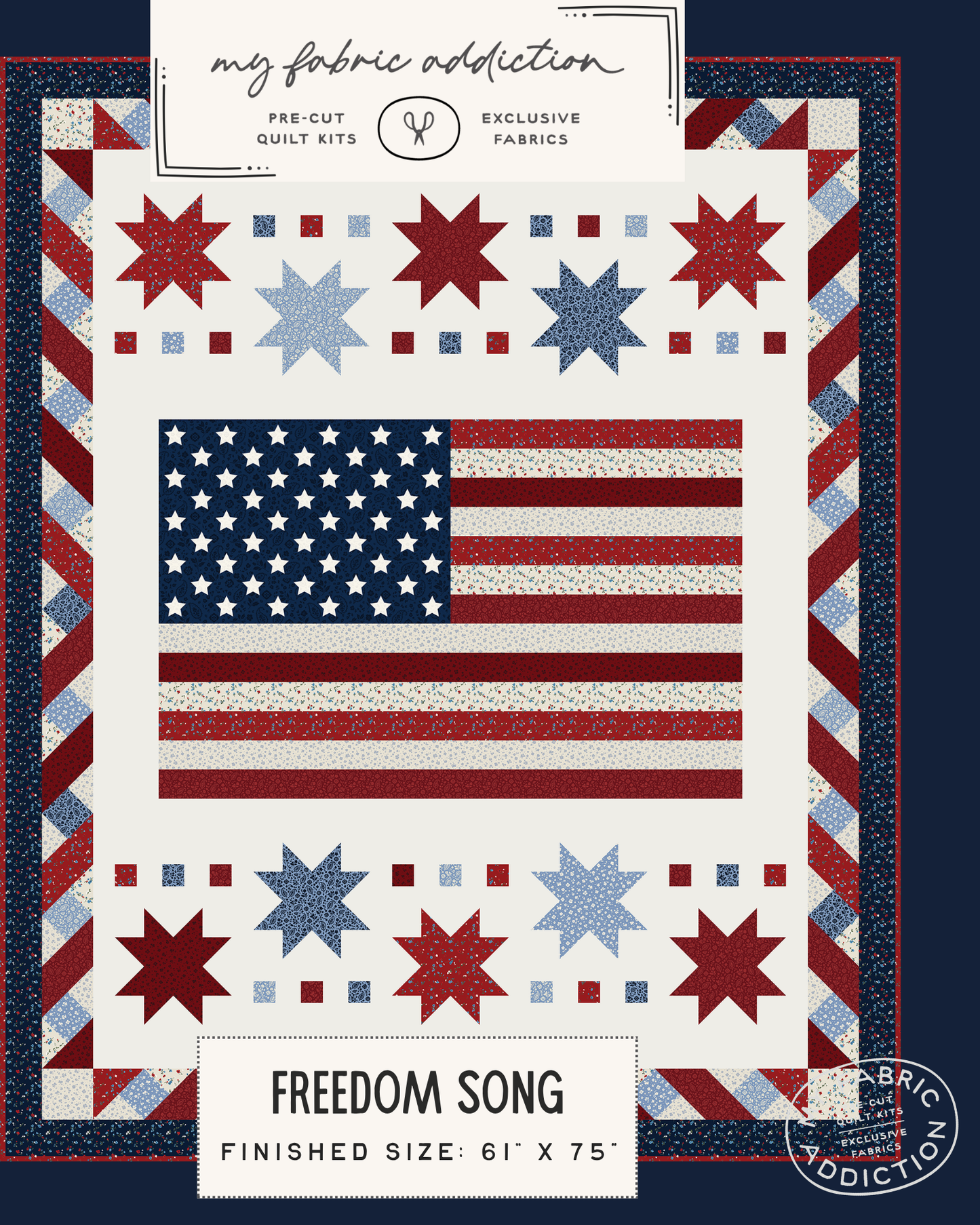 Freedom Song Digitial Quilt Pattern