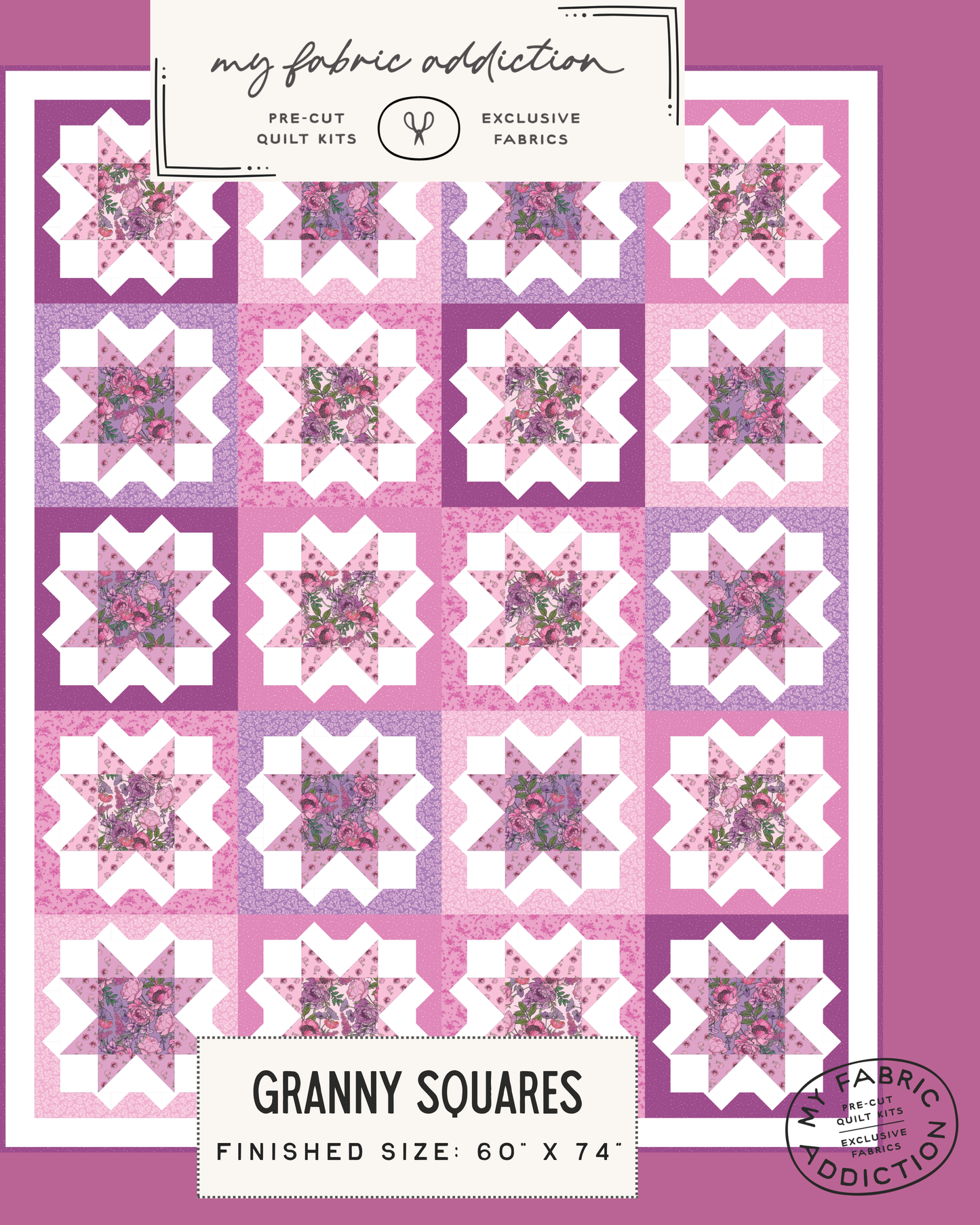 Granny Squares Digitial Quilt Pattern