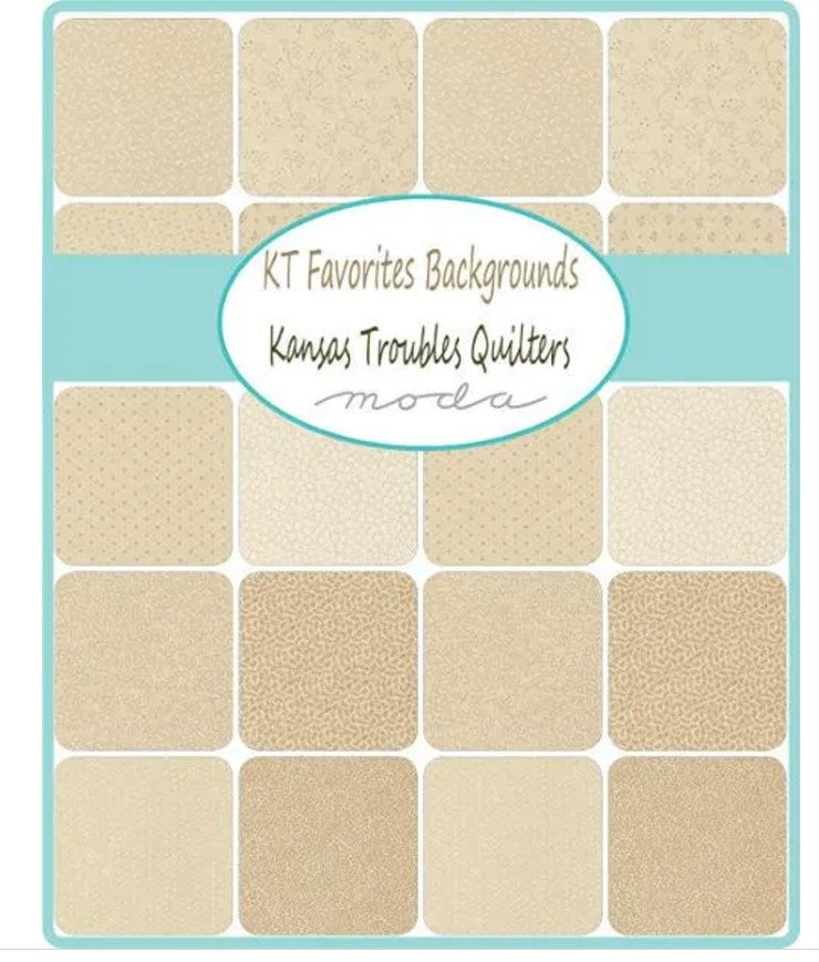 KT Favorites BG Dessert Roll 9770DR Moda Precuts - Dessert Roll - (20) 5" x 44" strips - by Kansas Troubles