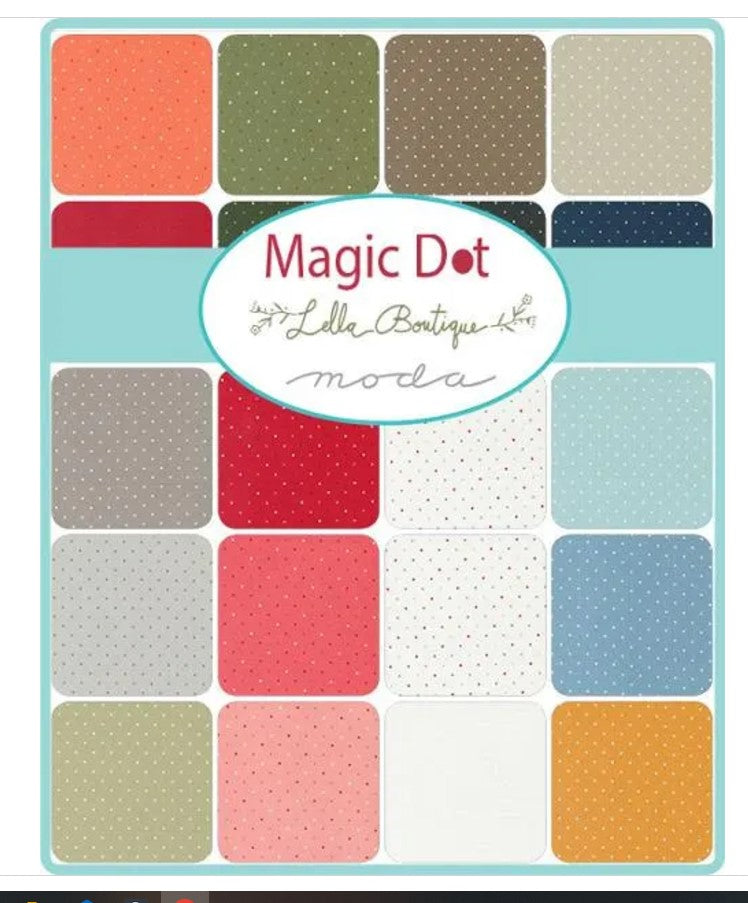 Magic Dot Dessert Roll 5230DR Moda Precuts - Dessert Roll - (20) 5" x 44" strips - Lella Boutique