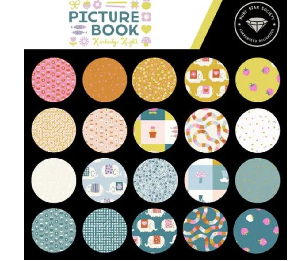 Picture Book Jelly Roll® RS3068JR Ruby Star Precut 100% cotton fabric quilt strips by Moda Kimberly Kight