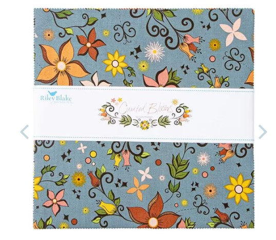 Riley Blake Designs Curated Blooms by Judi Madsen Fabric 10 Inch Stacker Riley Blake 10-15340-42 precut Stacker Layer 10 inch squares