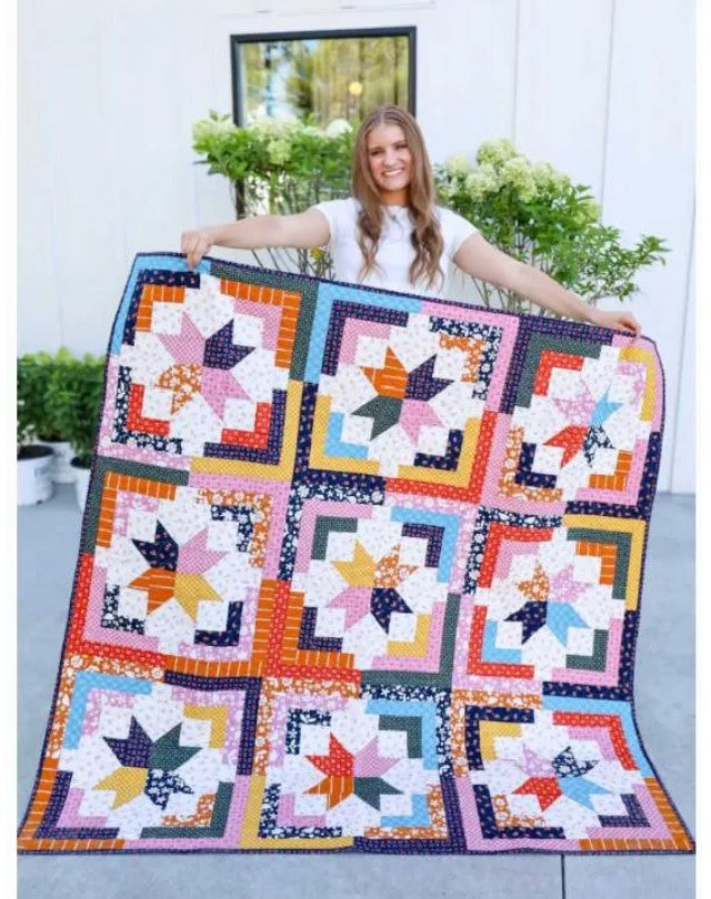 Cozy Cabin Precut Sew-Ready Quilt Kit Featuring Ruby Star Maple Sugar Fabric