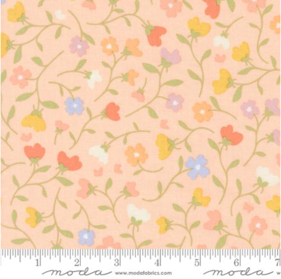 Pastel Prairie Petal backing for Garden Gate quilt, 4.5 yards