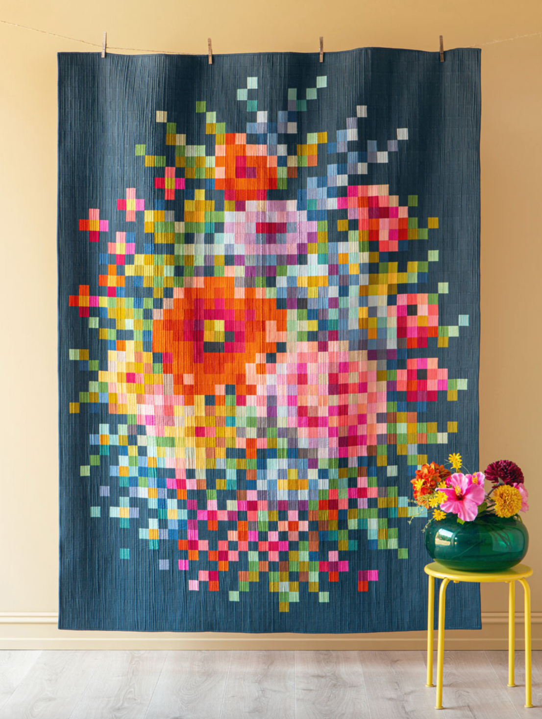 Tilda Embroidery Flower Precut Quilt Kit