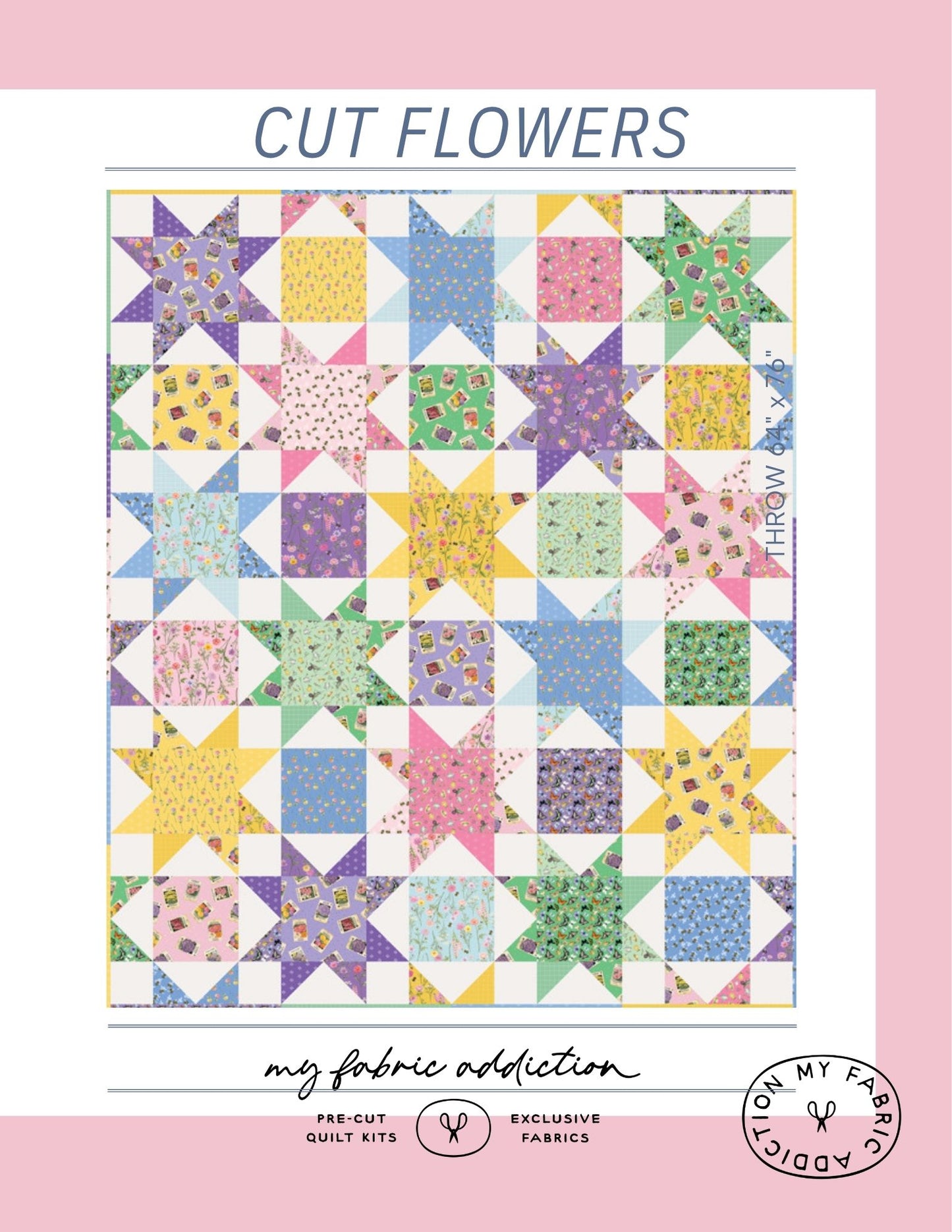 Cut Flowers DIgitial Quilt Pattern