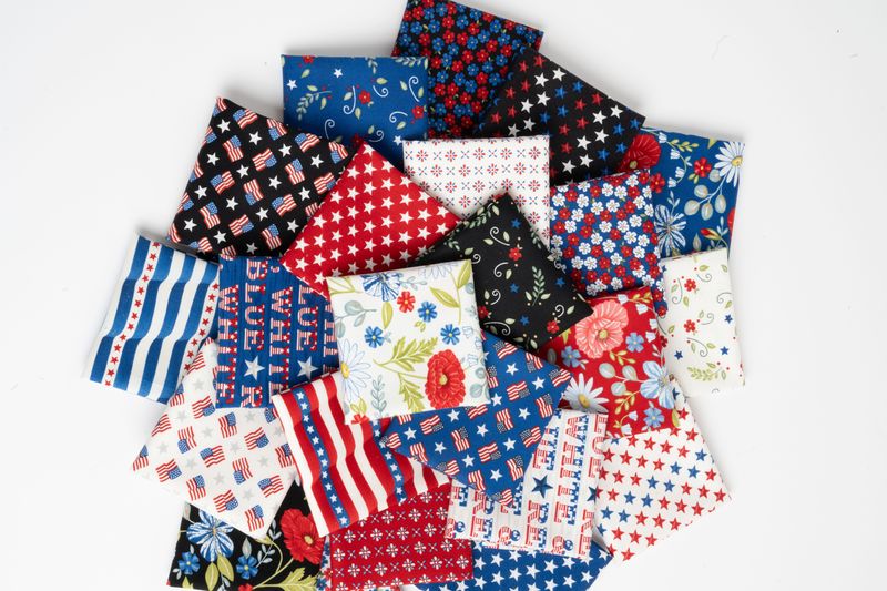 Red White Bloom Layer Cake® 56110LC Moda Precuts Layer Cake 10" squares quilt fabric by Deb Strain