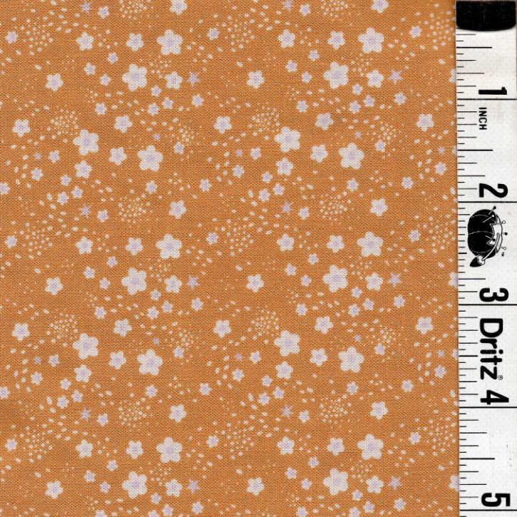 Golden Daisy backing for Mystic Scrappy Stars quilt, 4 1/8 yards