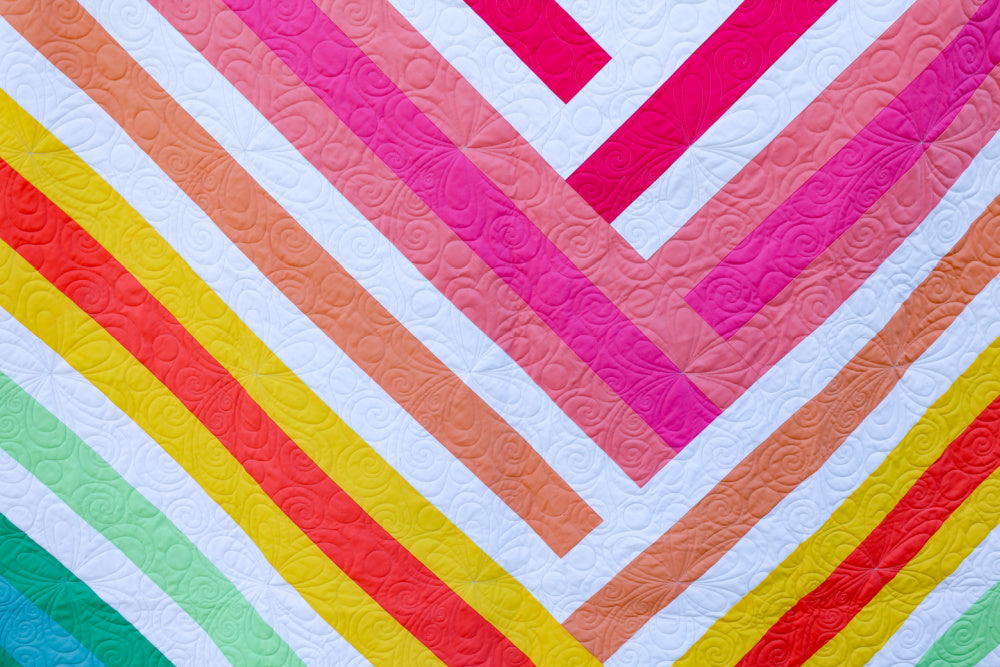 Zoe Sew-Ready Quilt Kit Featuring Moda Bella Solids Kitchen Table Quilts