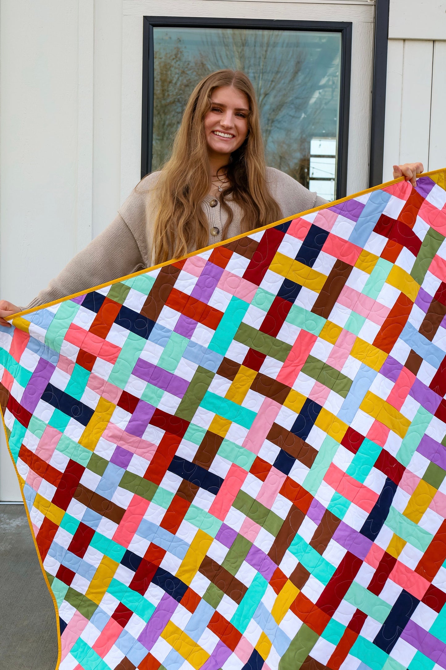 Charlotte Basket Weave Pre Cut Quilt Kit (Includes Backing!)