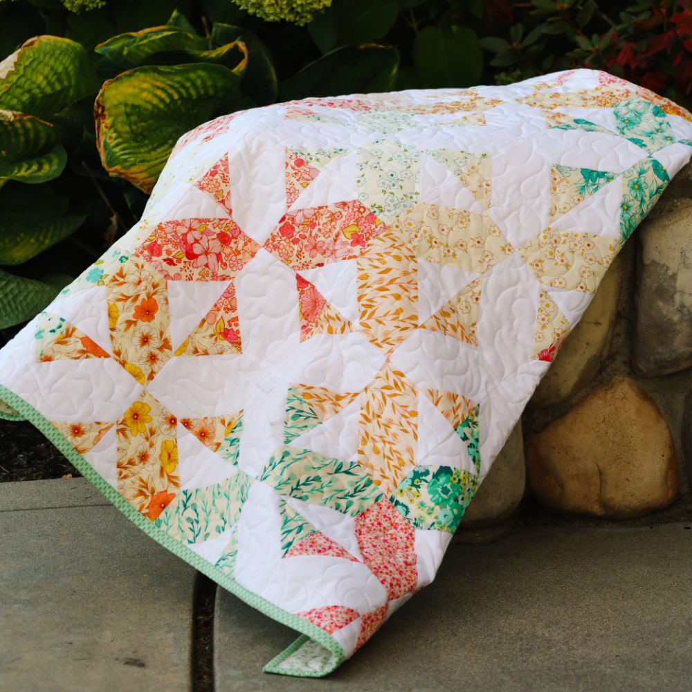 Bloomcross Precut Quilt Kit Featuring Art Gallery Bloomcore
