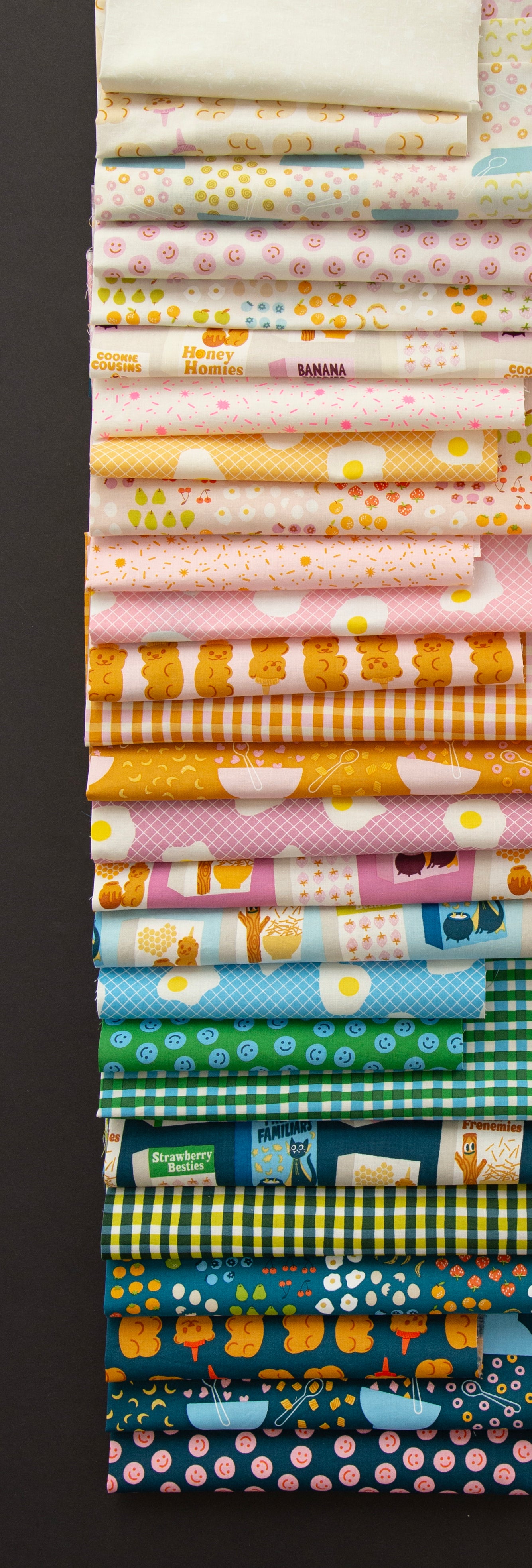 Egg and Friends Jelly Roll® RS3106JR Ruby Star Precuts 100% cotton fabric quilt strips by Kimberly Kight
