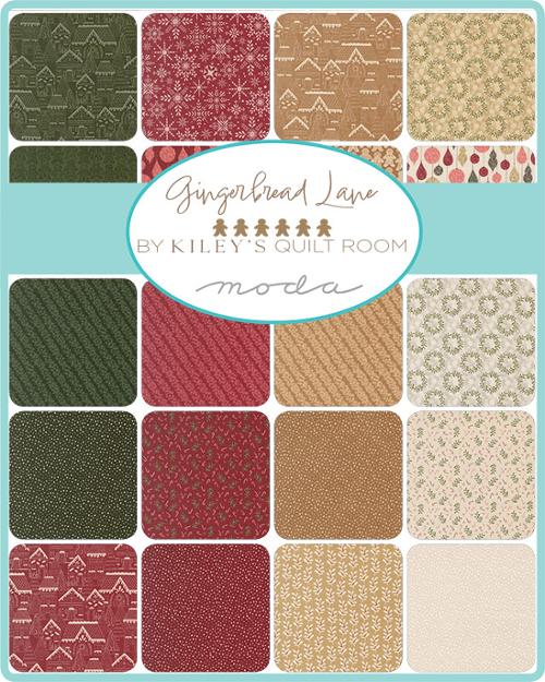Gingerbread Lane Jelly Roll® 26150JR Moda Precuts 100% cotton fabric quilt strips by Kiley's Quilt Room