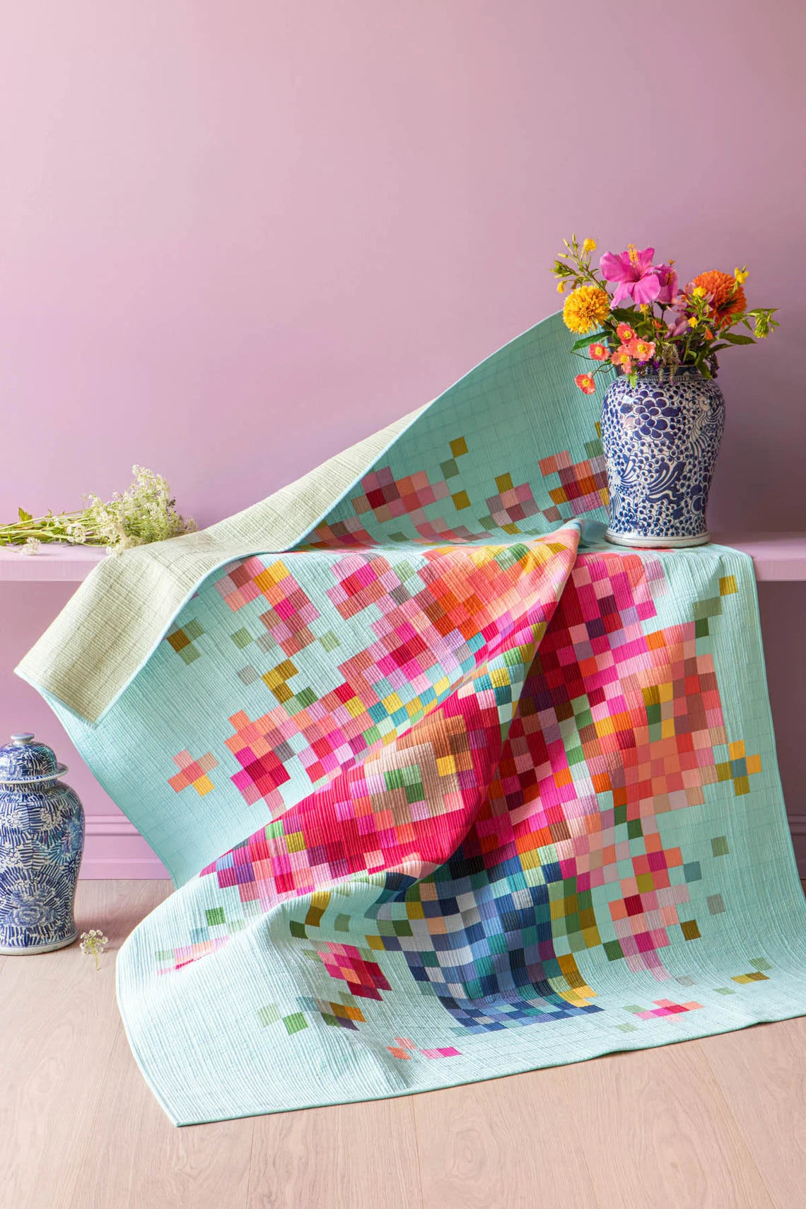 Tilda Embroidery Flower Vase Precut Quilt Kit