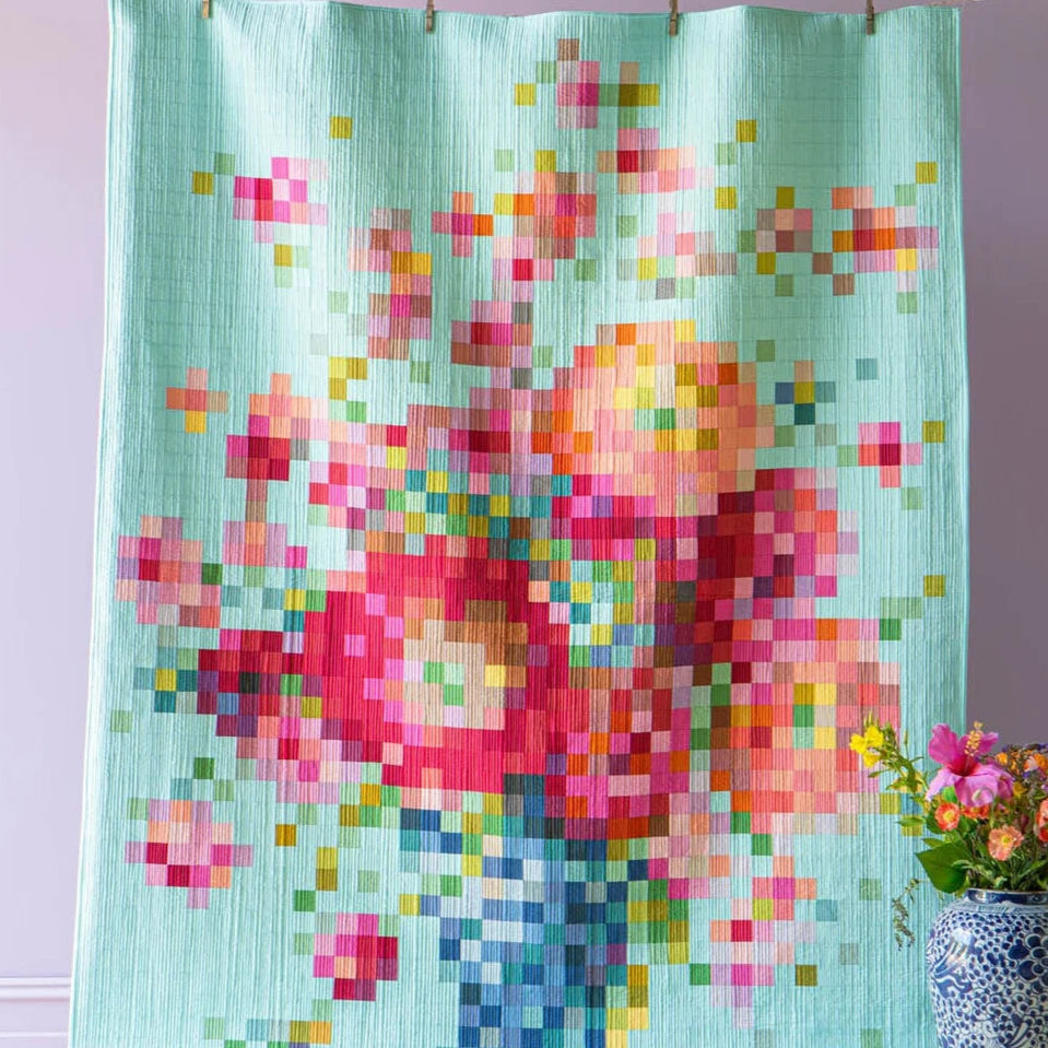 Tilda Embroidery Flower Vase Precut Quilt Kit