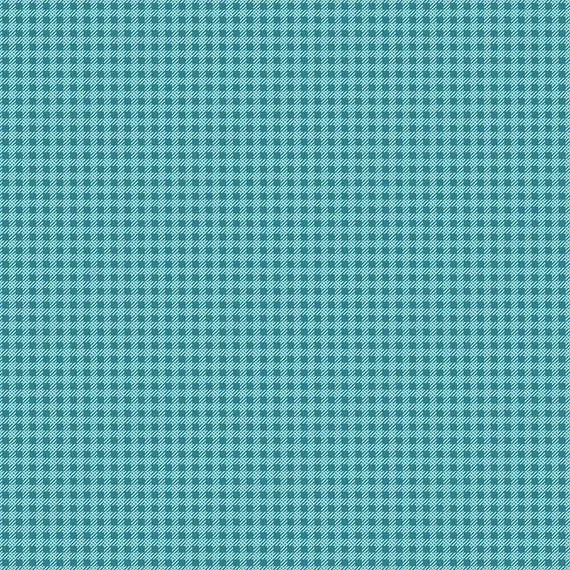 Riley Blake C15837 Precious Petites Teal End of Bolt Remnant 1 yard 20-26 (sizes vary) inch piece, 100 percent cotton fabric