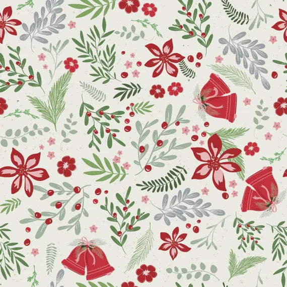 BUNDLE 07 Riley Blake Mistletoe C16400 5 Yard Assorted Scrap Bundle 100% cotton quilting fabric