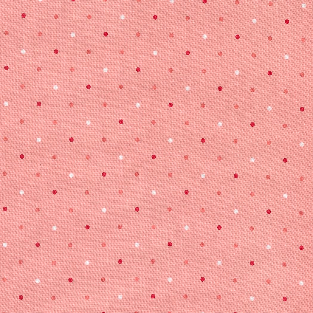 END OF BOLT 57 Moda Magic Dot Pink Lemonade 100 percent cotton fabric