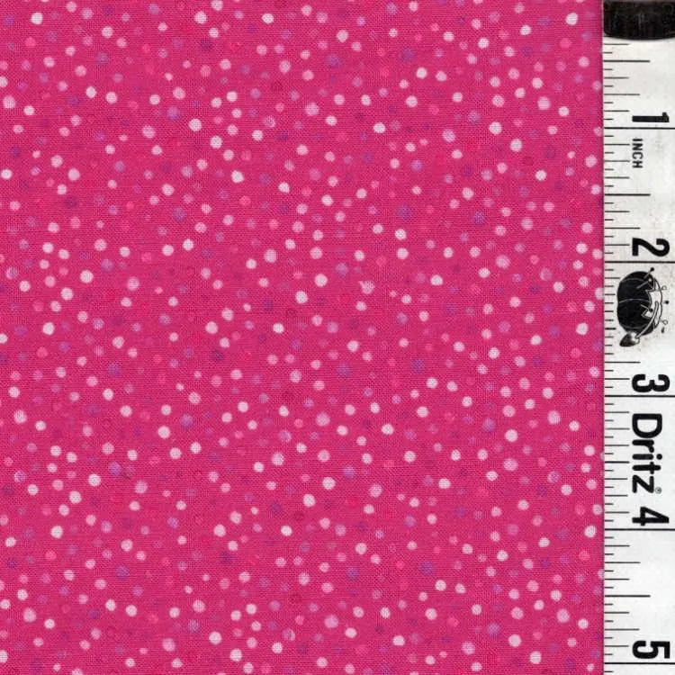 Adorable Hot pink pebbles background End of Bolt 2 yard remnant 100% cotton quilting fabric
