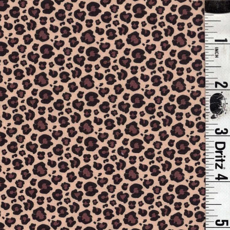 END OF BOLT 16 Cute cheetah animal print background basic 100% cotton quilting fabric