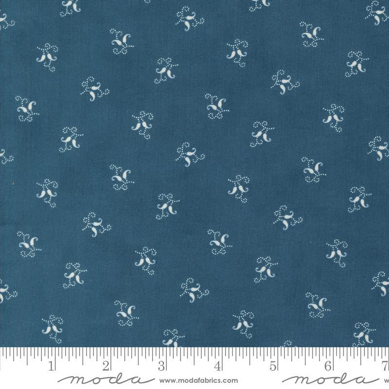 END OF BOLT 89 Sandalwood Indigo 44388 14 Moda Fabric basic 100% cotton quilting by 3 Sisters