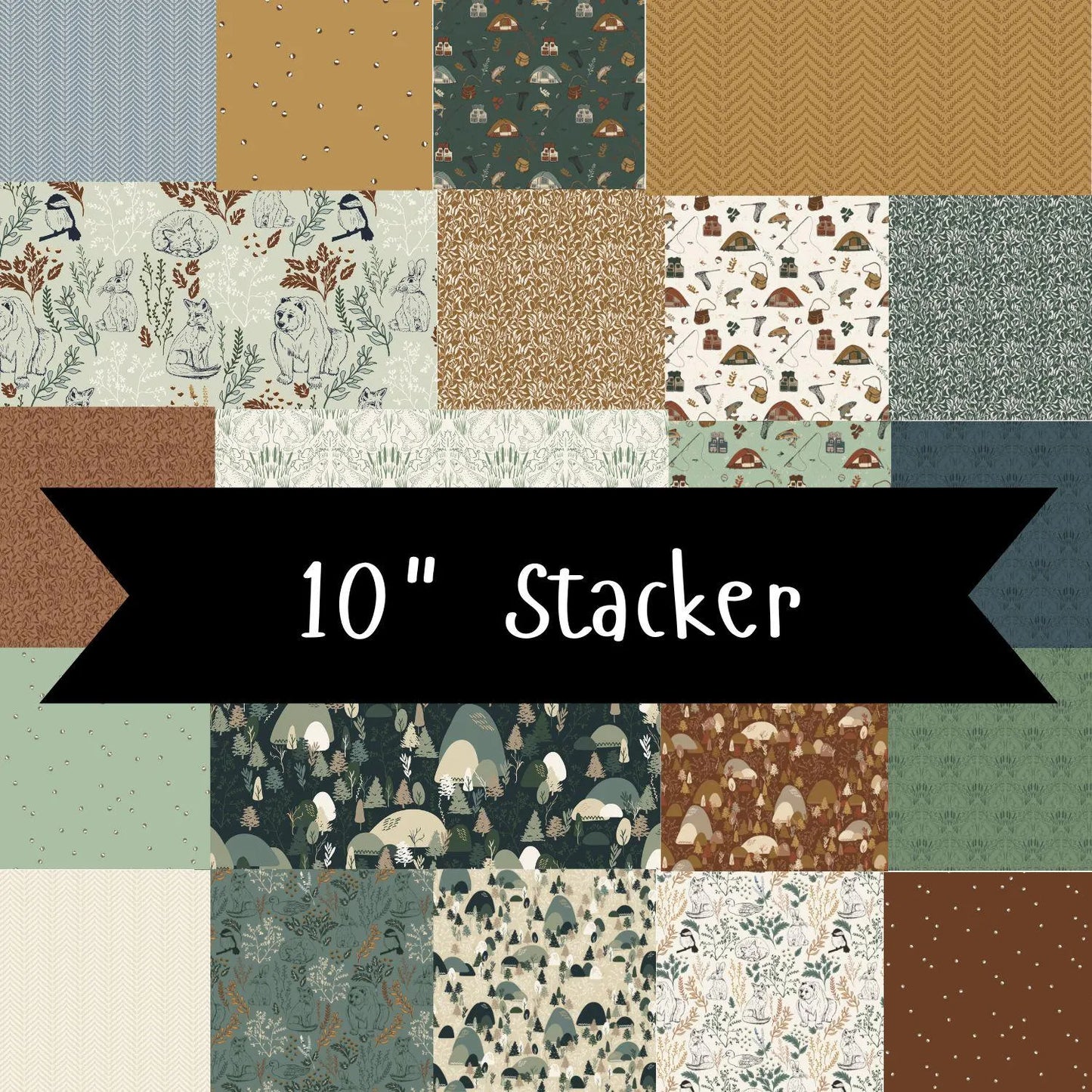 Riley Blake Designs 10-16880-42 Let's Wander precut 10 Inch Stacker by Casey Cornetti