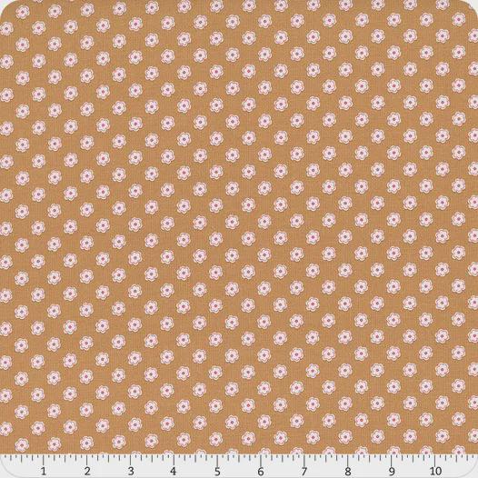 ENDOFBOLT91 Bee Dots Cider C14165 by Riley Blake Clearance Fabric