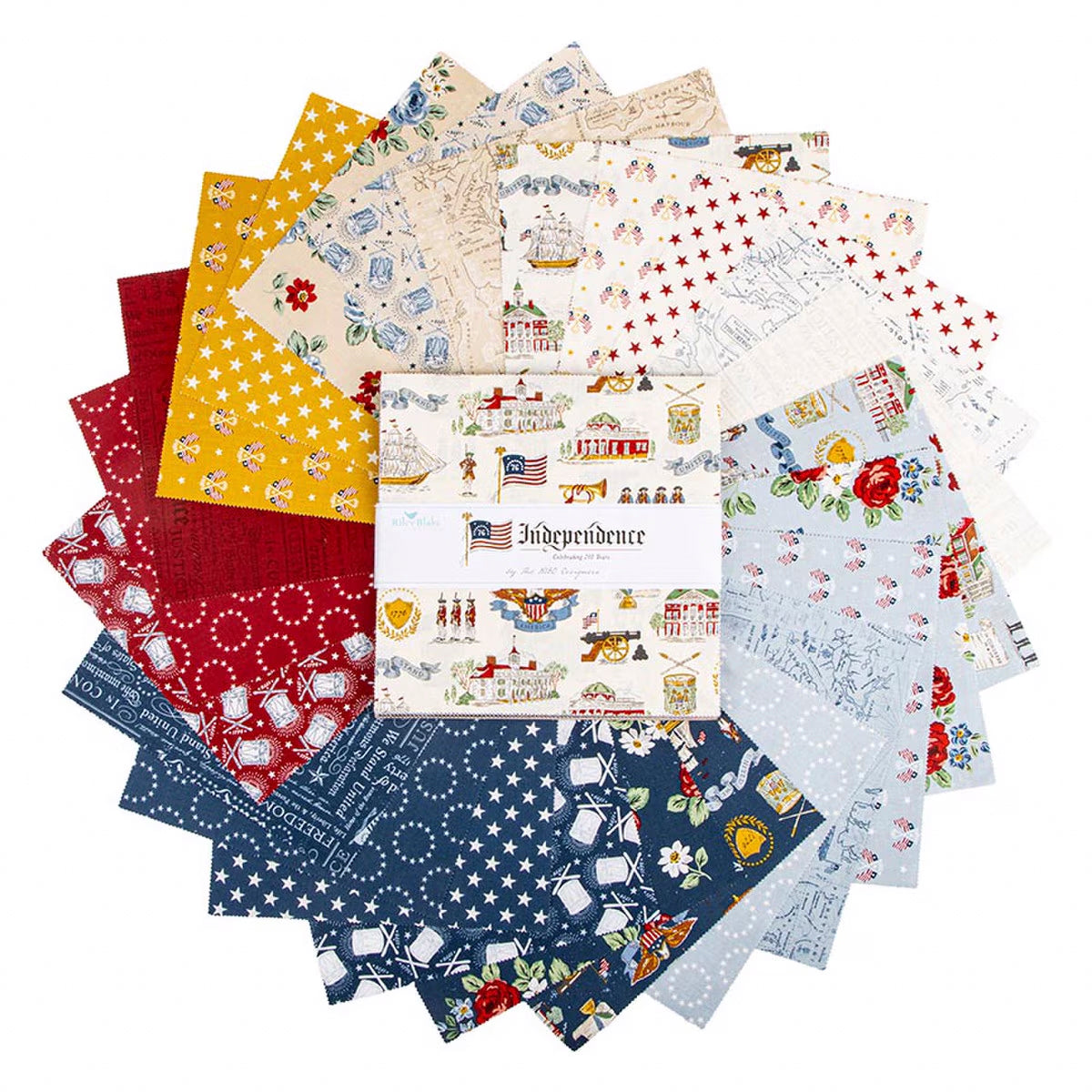 Riley Blake Designs 10-17330-42 Independence precut 10 Inch Stacker by The RBD Designers