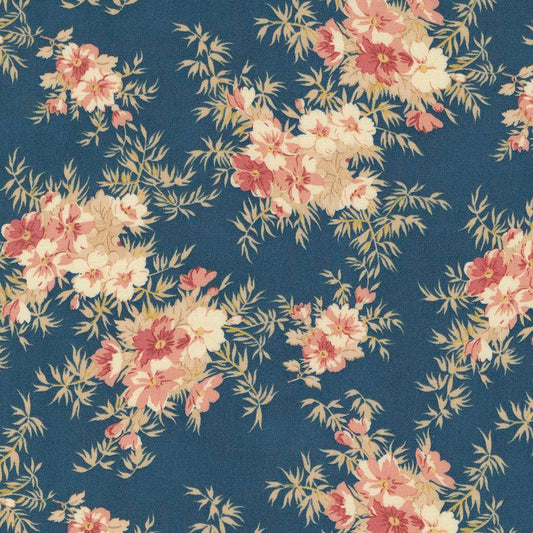 Sandalwood Indigo 44384 14 Moda Fabric BY THE YARD basic 100% cotton quilting by 3 Sisters
