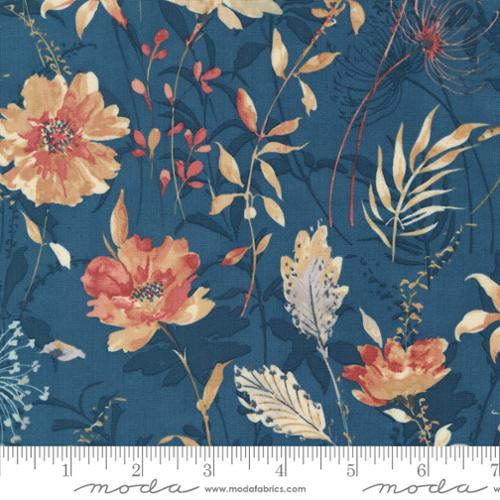 Sandalwood Indigo 44380 14 Moda Fabric BY THE YARD basic 100% cotton quilting by 3 Sisters