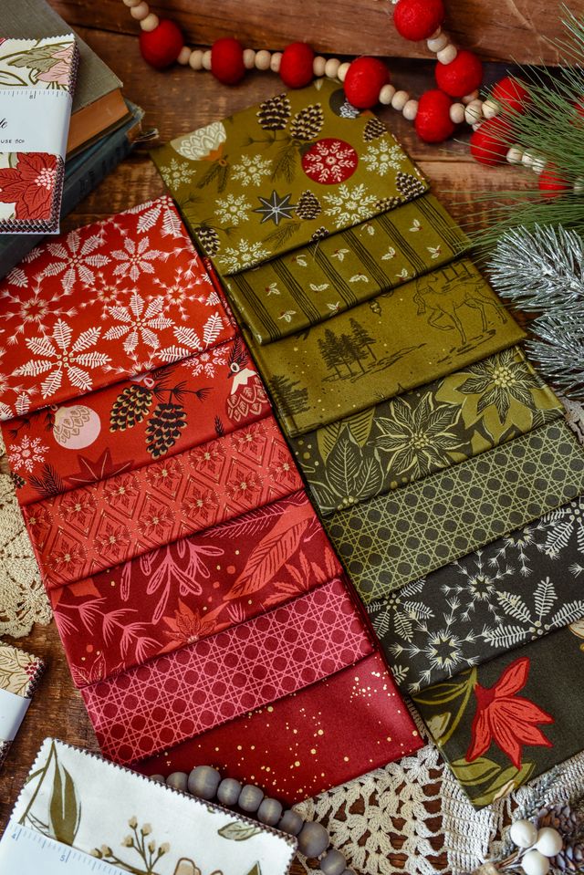Old World Yuletide Jelly Roll® 45620JR Moda Precuts Jelly Roll 100% cotton fabric quilt strips by Fancy That Designs