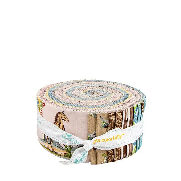 Riley Blake Cowgirl 2 1/2" Rolie Polie RP-17480-40 by Echo Park Paper Co