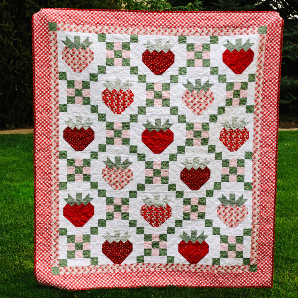 Strawberry Fields Sew-Ready Precut Quilt Kit