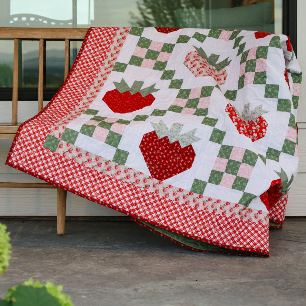 Strawberry Fields Sew-Ready Precut Quilt Kit