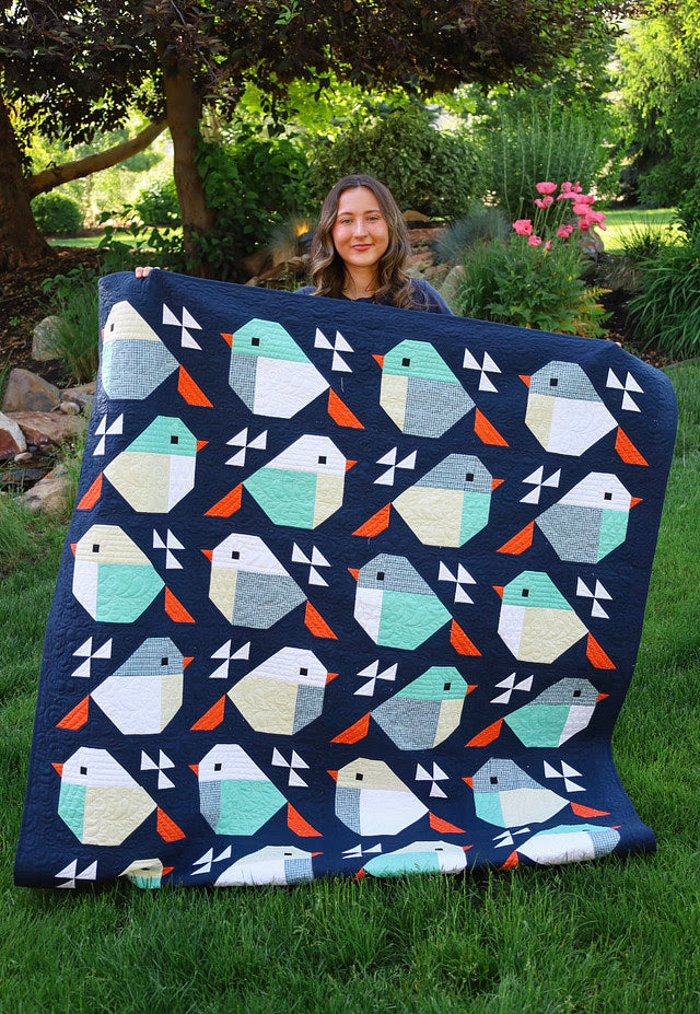 Sparrows Bee Basics Pre-Cut Quilt Kit Featuring Riley Blake Bee Basics fabric