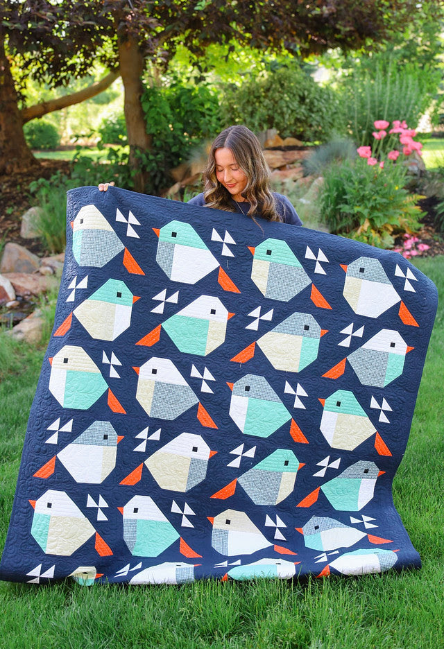 Sparrows Bee Basics Pre-Cut Quilt Kit Featuring Riley Blake Bee Basics fabric