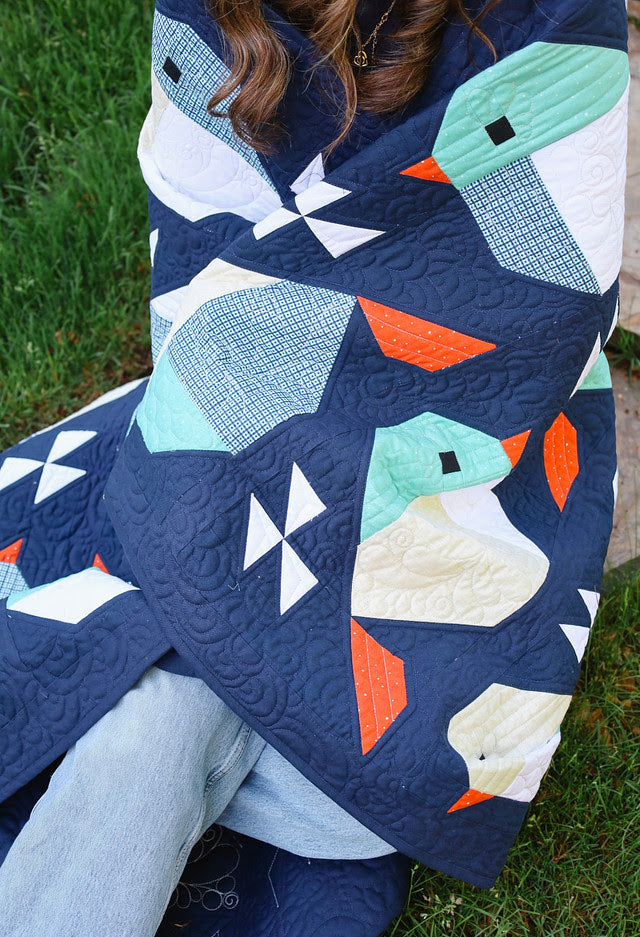 Sparrows Bee Basics Pre-Cut Quilt Kit Featuring Riley Blake Bee Basics fabric